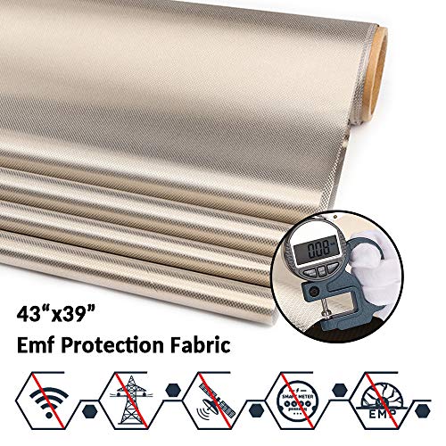 Fudali EMF002 Faraday Fabric-Emi Rfid Shielding-Block Wifi/Rf Anti-Radiation Military Grade And Radiation Protection Nickel Copper Fabric, Rfid Blocking Material 36 Inchx44 Inch Inch thumb #1