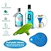 2 Pack Silicone Collapsible Funnel, Flexible Foldable Kitchen Funnel for Water Bottle Liquid Transfer Narrow and Wide Mouth Funnels Hopper (Green and Blue）