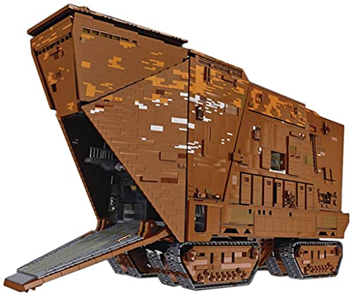 2,4 GHz/APP Dual RC Bausatz, Sandcrawler mit vollem Innenraum, Desert Track Sammelfahrzeugmodell, Lego Technic…