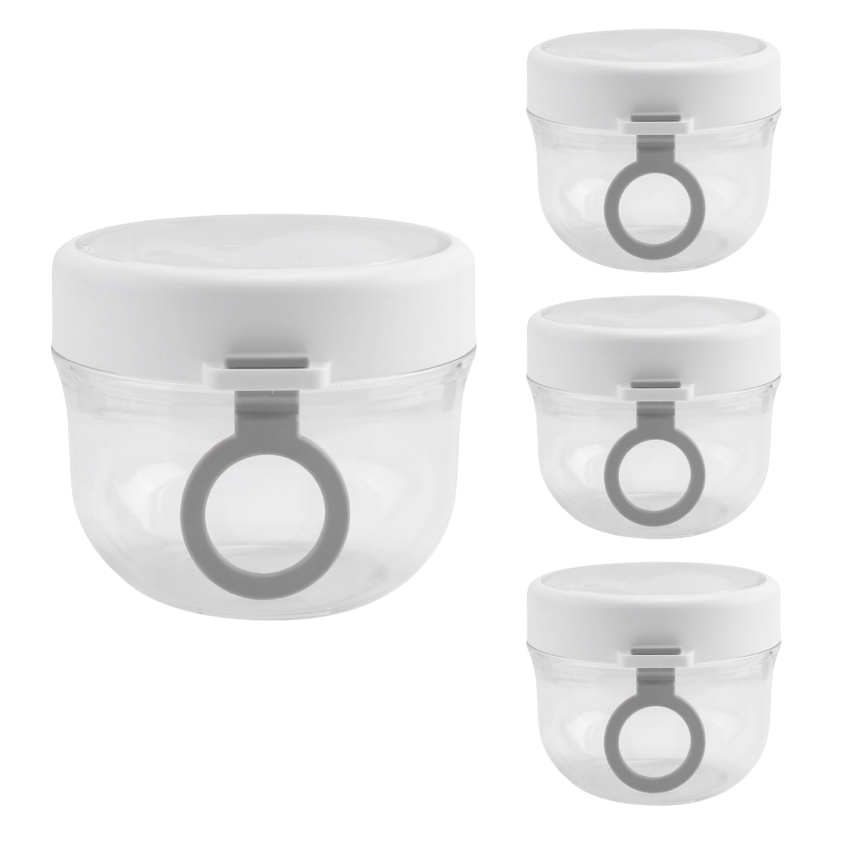 CTRLZS 4 Pcs Overnight Oats Container with Lids and Spoons, 20Oz Overnight Oats Jars Airtight Yogurt Container for Milk, Fruit