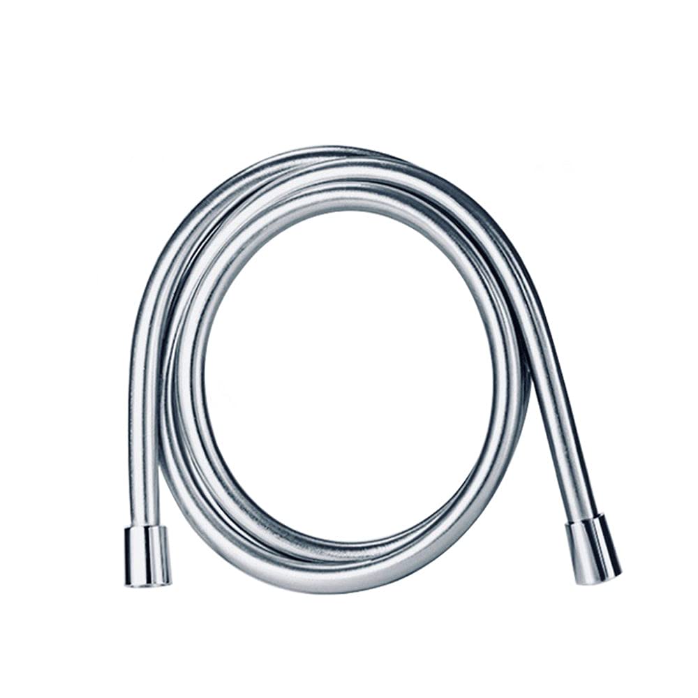 Wąż prysznicowy Uniwersalny wąż prysznicowy, 1,5 m/2 m PVC wąż wysokociśnieniowy srebrny PVC gładki wąż prysznicowy do łazienki ręczny wąż prysznicowy elastyczny, 200 cm (kolor: 200 cm)