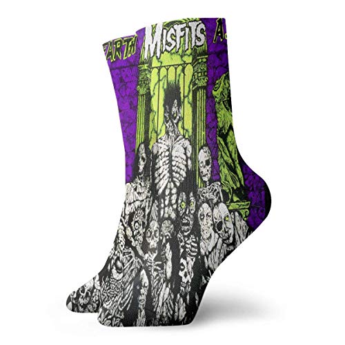 Lsjuee Misfits Earth A.D Deporte, Transpirable, Moda, Calcetines, Calcetines Casuales, Longitud 11.8 Pulgadas Cover