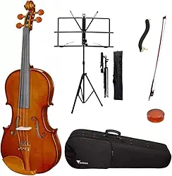 Viola Eagle VA-152 Master Series, Kit Completo com Estojo, Espaleira, Breu, Arco e Estante de Partitura