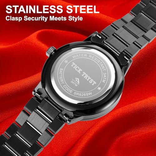 Image of Car Wheel Watch for Men | 360 Rolling Dial Analog Watch | Stylish Black Dial | Stainless Steel Strap | Japanese Quartz Movement | Water & Scratch Resistant