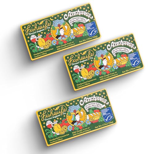 Fishwife Cantabrian Anchovies 3-Pack (1.73 Ounce) | Wild-Caught &...