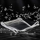 ------ Hochwertiges Material: Unsere transparente Plane besteht aus hochwertigem PVC-Material, mit Haltbarkeit, UV-Schutz, starker Transparenz, hoher Zähigkeit, umweltfreundlichem Material, einfach zu falten, was bedeutet, dass Ihre Möbel sein können Vor übermäßigem Sonnenlicht schützen.