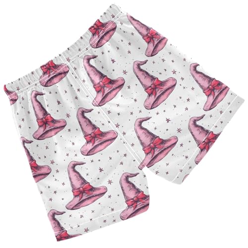 Pigsaly Boys Swim Trunks Hand Drawn Witch Hat Bow Glitter Boys Board Shorts Swimsuit Swimwear Summer Bathing Suit 2T Multicolor2