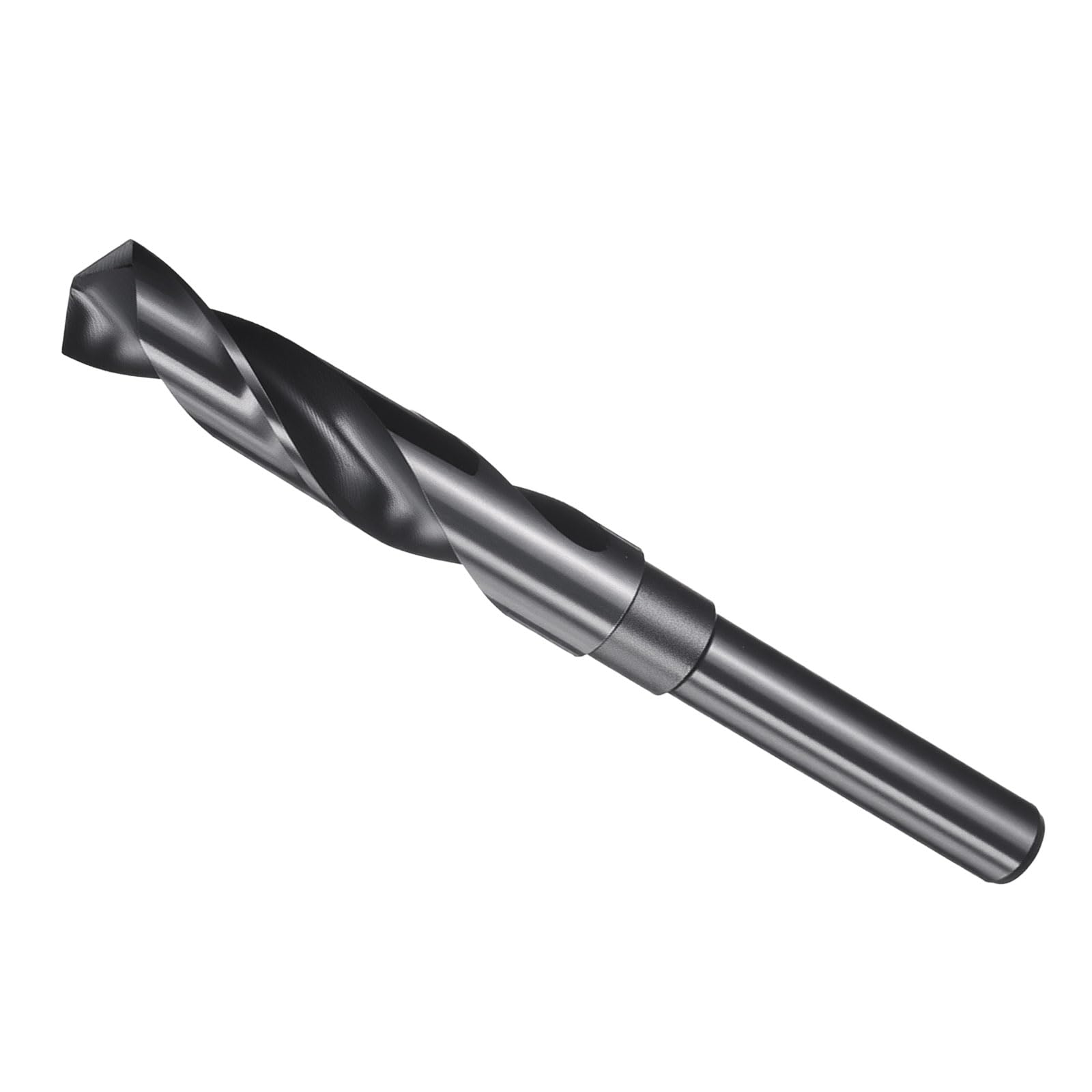 METALLIXITY Drill Bit (16mm), 1/2" Reduced Shank Round M2 High Speed Steel Bits 135-Degree Point Angle for Drilling Metal and Steel DIY Projects Nitriding Black