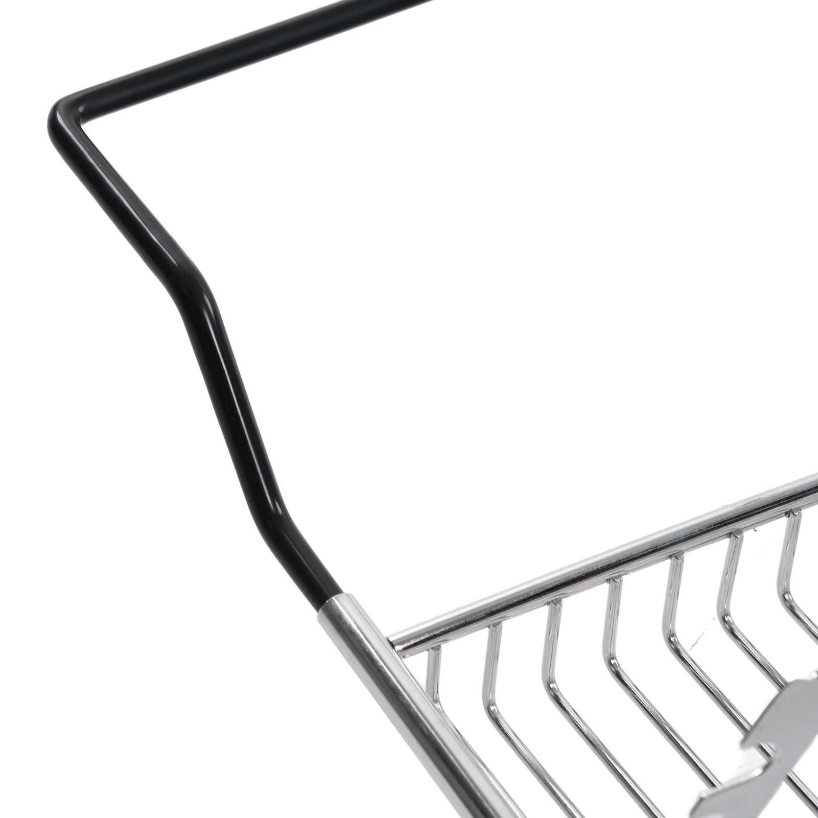 less Estante para bañera de acero, bandeja de metal para bañera, estante de baño retráctil para libros y copas de vino, bandeja para bañera de acero 304 less con soporte para