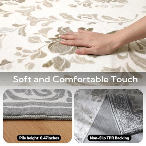 Tapete Decorativo SOULFUL 3x5 ft Medium Pile Boho Floral miniatura 5
