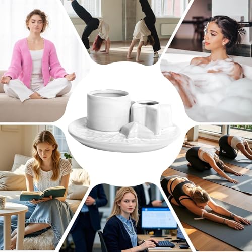 Brûleur à bâtonnets d'encens et support multifonctionnel bougie pour détente - 5
