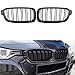 GSRECY Noir brillant pour F30 F31 2012-2018 Série 3 318d 320d 330d 320i 328i 335i 335i xDrive Twin FIns Avant Kindey Paire de grilles de calandre pare-chocs avant (noir brillant)