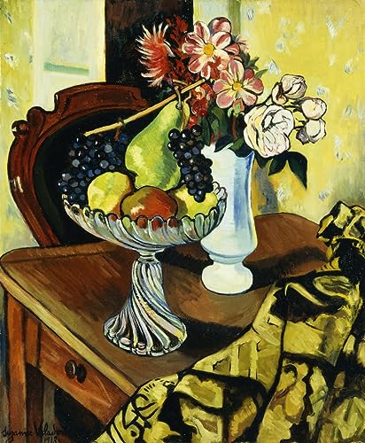 Toile Nature morte au bol de fruits Valadon 60x90cm pour salon