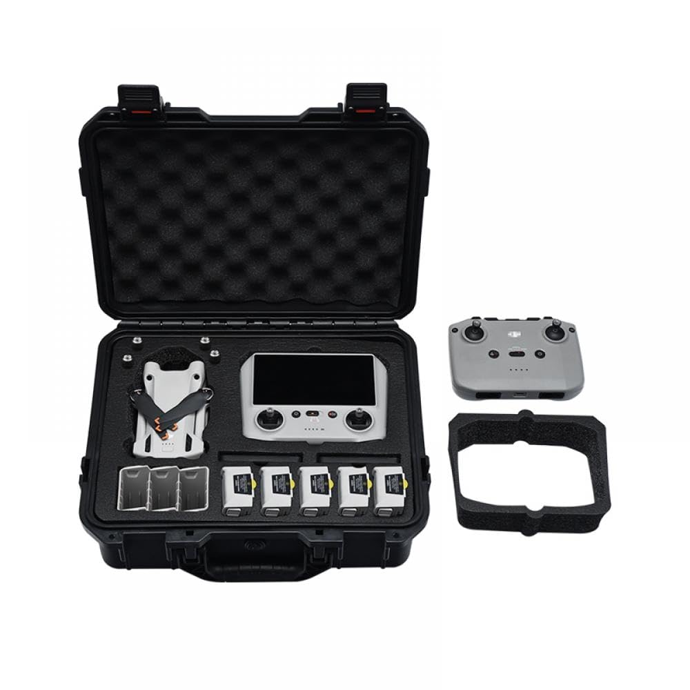 Scatola portaoggetti rigida compatibile con -ni 3 Pro Custodia da trasporto impermeabile antiurto per accessori drone telecomandati