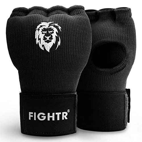 FIGHTR® Żelowe rękawiczki wewnętrzne premium – szybkie zakładanie i wysoka stabilność | żelowe owijki do boksu, MMA, Muay Thai i i sportów walki | z długim bandażem