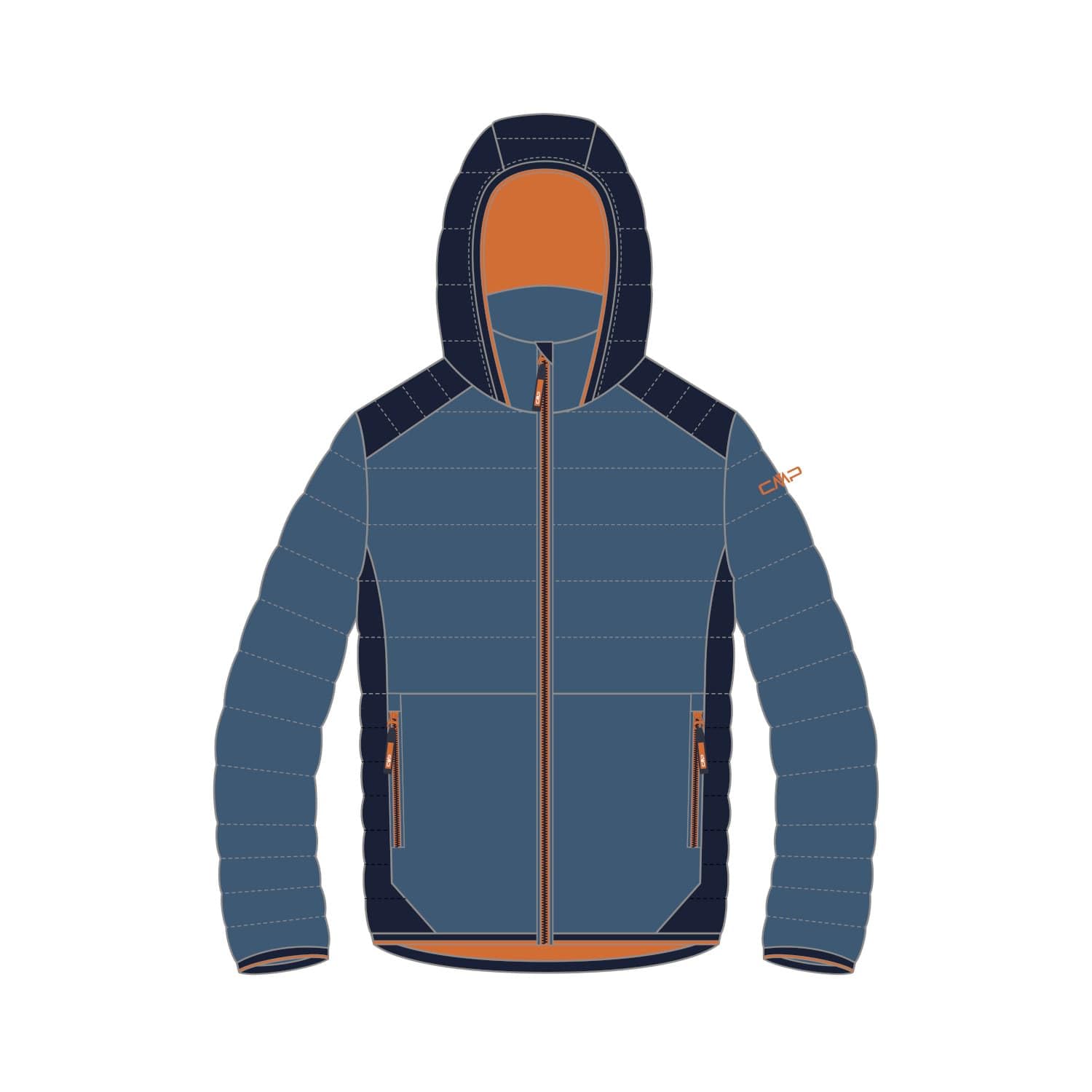 CMP Unisex Kinder Gilet Da Bambino in Nylon Con Cappuccio Fisso Kinderweste aus Nylon mit fester Kapuze