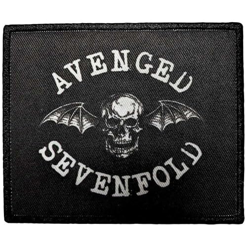 Avenged Sevenfold - Écusson DEATH BAT (Taille unique) (Noir/Blanc)