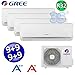 Produktbild MULTI 4x 9000 btu SPLIT KLIMAANLAGE KLIMA GREE BORA A++ R32 25+25+25+25 m²