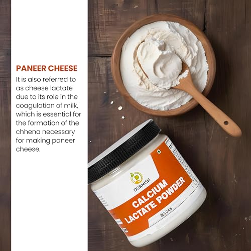 Image of Calcium Lactate Powder,150 Gms I Used as food preservative and Improvers / Food Thickener, Perfect for Spherification, Cheese Making, and Baking Applications I Perfect for Home Chefs, Commercial Kitchens, Food Technologists, and Educational Use | Ideal for Texturizing, Gelling and Stabilizing Foods