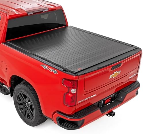 Rough Country Hard Roll Up Tonneau Cover for Chevy Silverado & GM...