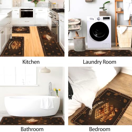 Tapis de cuisine rustiques lot de 3 tapis de sol lavable et doux - 8