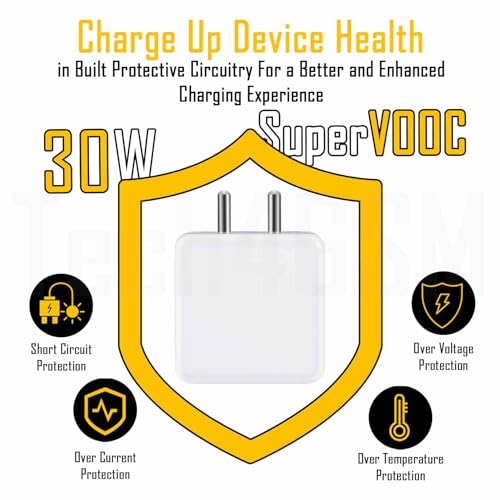 Image of Original 30W Quick Adapter Compatible with RealMe Narzo 20a, 7 Pro (Only Adapter)