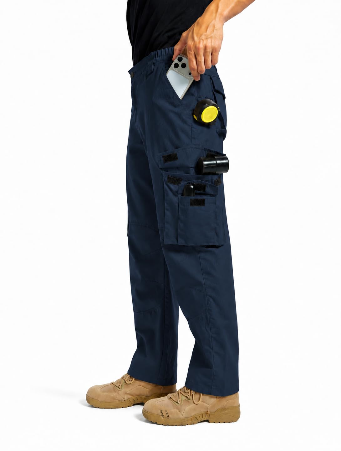 ZITY Arbeitshose Herren mit Mehreren Taschen, Robuste Workwear Hose für Arbeit Baustelle Outdoor Freizeit