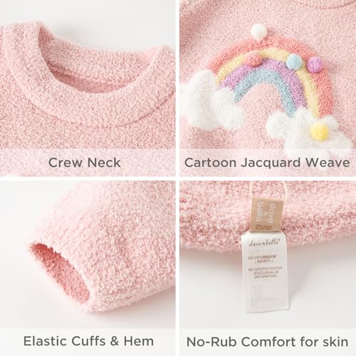 DAVE&BELLA Toddler Baby Girl Boy Knit Sweater, Cute Animal-Themed Plush Pullover Sweater Fall Winter Crewneck Long Sleeve Top4
