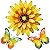 Meduofon Metal Flowers Wall Decor and Butterfly Wall Art, 3 Pack Metal Outdoor Wall Art Decor, Metal Fence Art Wall Sculptures for Indoor Outside Garden Patio Wall Decorations (Yellow&Green)