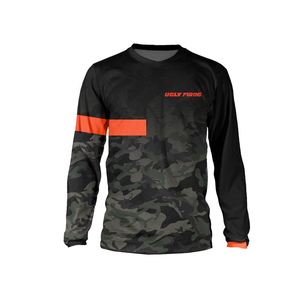 UGLY FROG Downhill Jersey Mens Bike Wear Rage Cycling/Motocross Clothes Mountain Bike Shirt MTB BMX — view 35
