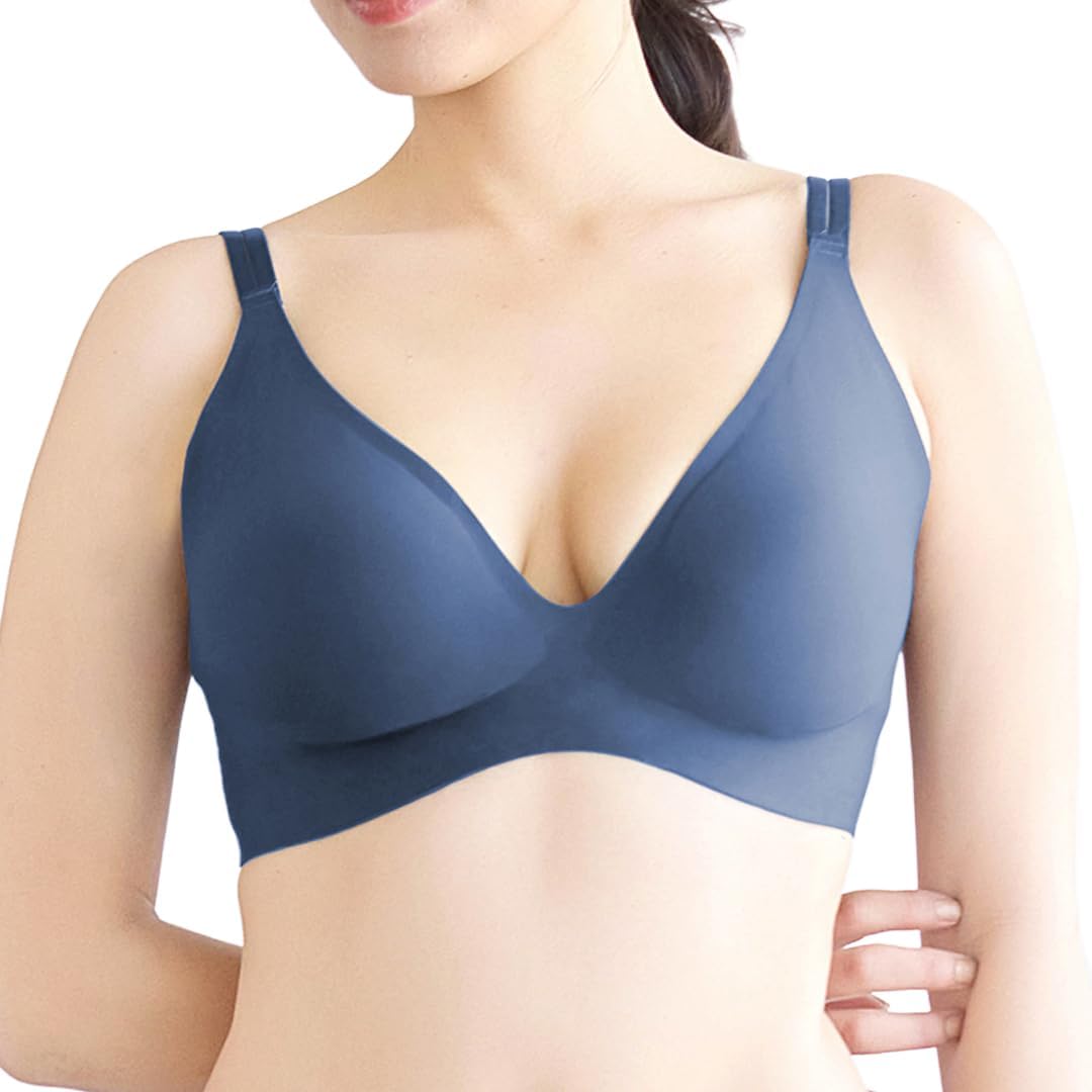 【新品未開封】リニューアル品　もちフィットブラMサイズ　消炭色＆灰桜2枚セット 新品未開封】リニューアル品 もちフィットブラMサイズ 消炭色＆灰桜2枚