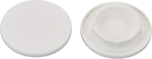 Le Creuset Tapones para molinos de silicona, 2 12 ", blanco