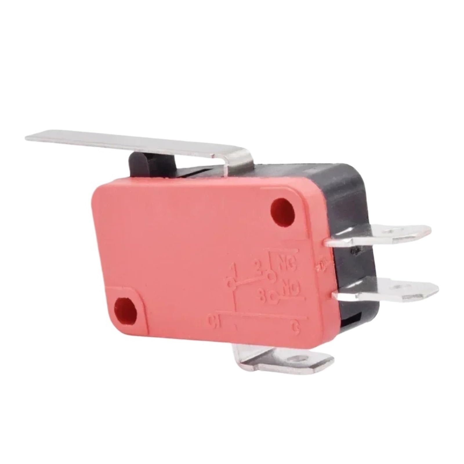 KFGWOPOYVY V-15 V-151 V-152 V-153 V-154 V-155 V-156-1C25 Microswitch SPDT Momentary Travel Mini Micro Limit Switch 1NO1NC Roller Lever Arm(V-152-1C25,5pcs)