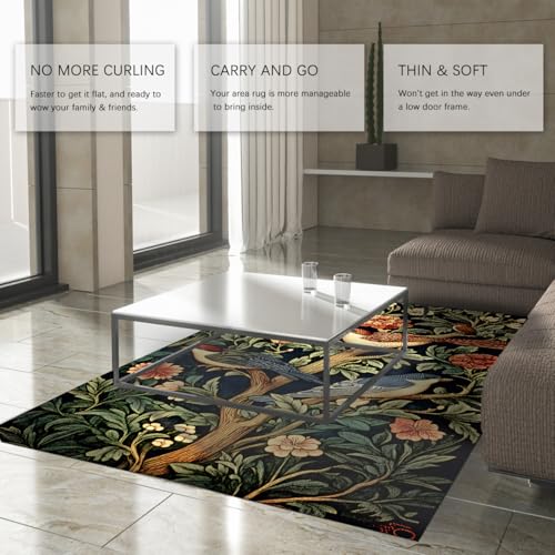 Tapis lavable grand format antidérapant pour chambre à coucher - 4