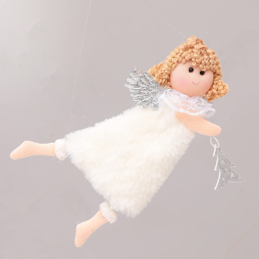 Muñecas de Navidad para árbol, adornos de peluche colgantes Noel y Año Nuevo