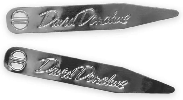 David Donahue Men's Silver Plated Brass Dress Shirt Collar Stays-18 Count (CS613900)