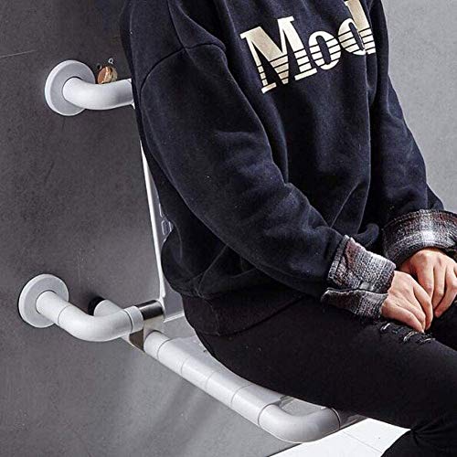 Tabouret mural pliant antidérapant avec base acier robuste