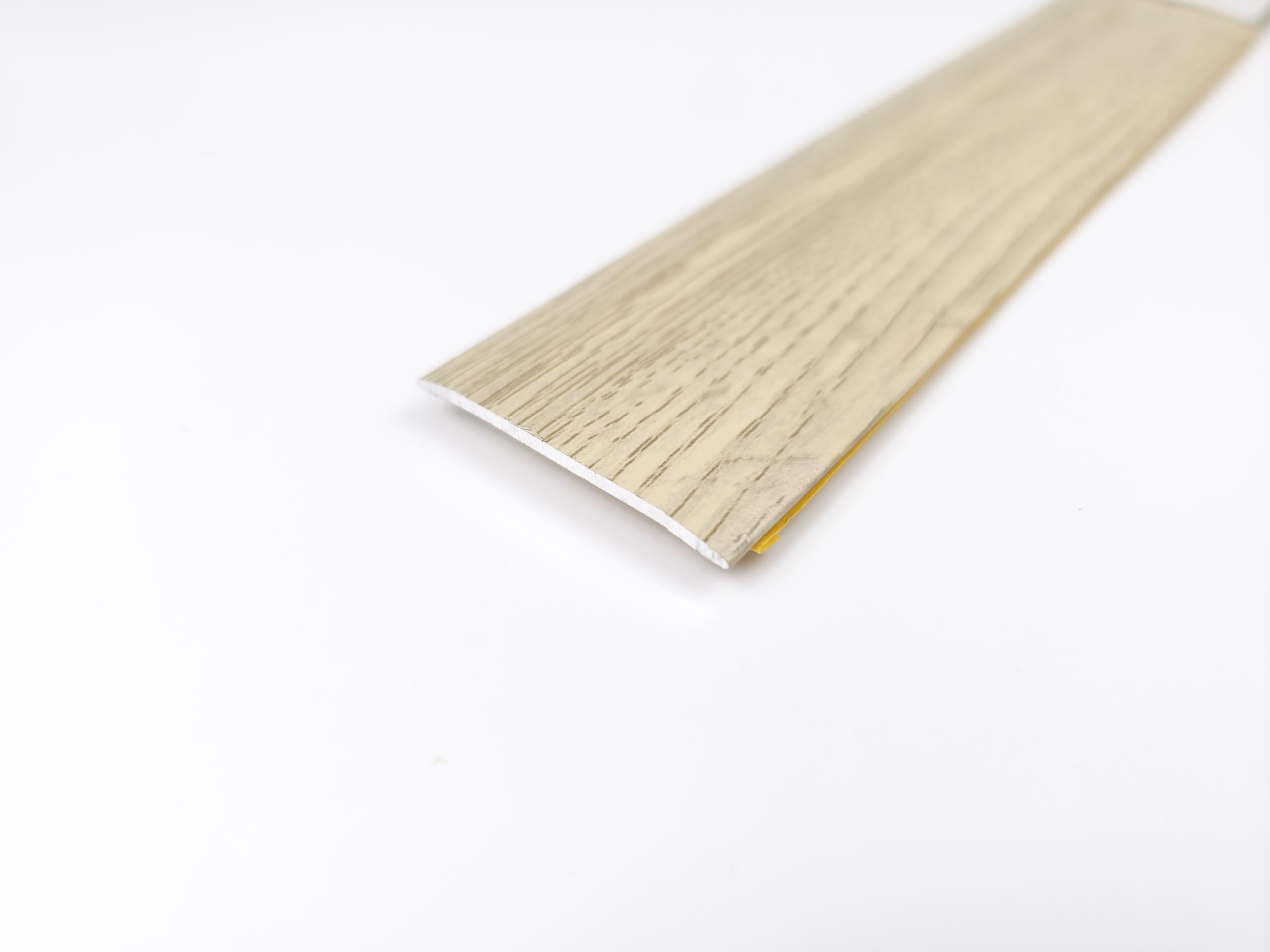 Flat Self-Adhesive Vinyl Door Bar | Cover Trim - 900mm | 37mm Wide Transition Strip | Easy Install Threshold Trim for LVT, Vinyl, Laminate, Wood & Tile Flooring | Durable Finish (Limestone)