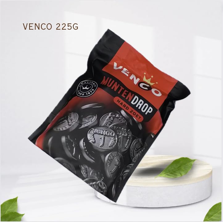 Venco Coin Shaped Licorice 225g (Pack of 4) - Ideal for every Occasion