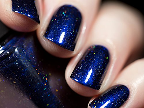 Image of ILNP Looking Up - Midnight Blue Holographic Nail Polish