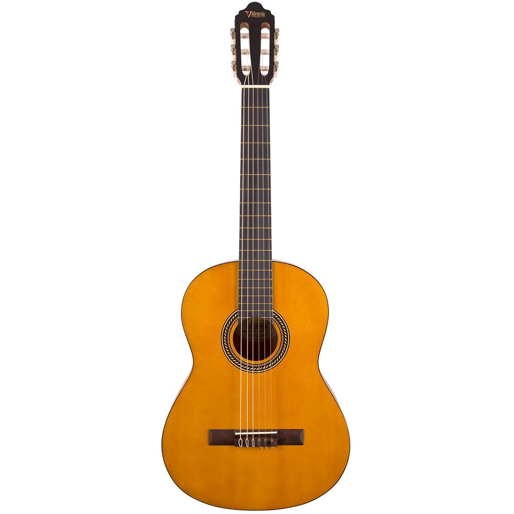Valencia 200 Series Hybrid Classical Guitar 4/4 size with Slim Neck Antique Natural with Truss Rod VC214H-image-46