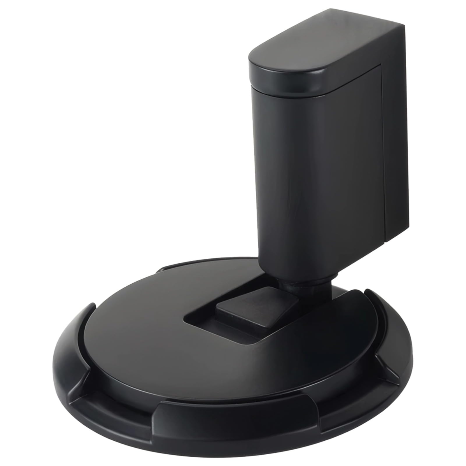 Bloque-porte noir à fixation forte, bloque-porte de sol sans perçage, hauteur 5,6 po / 14,3 cm, butée de porte mécanique discrète pour maison et bureau, protège murs et portes
