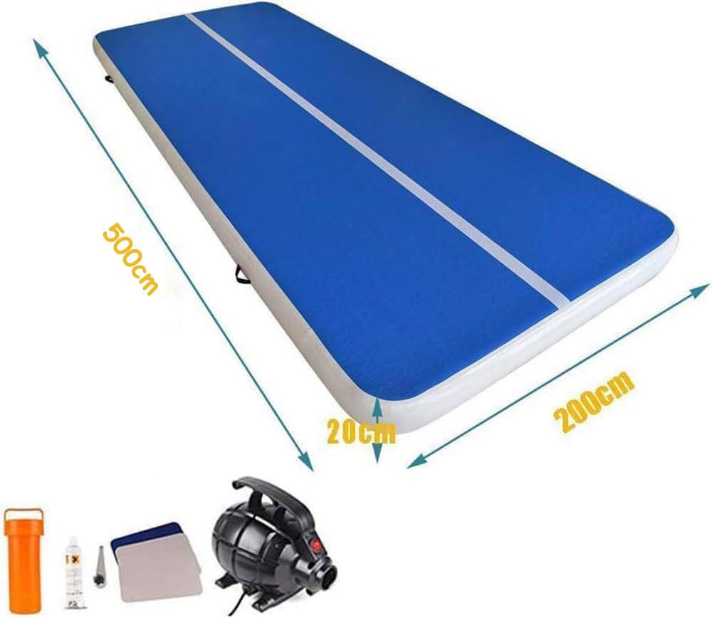 Tapis De Gymnastique Gonflable Air Track - 10 Cm D'épaisseur, Dimensions 200x100 Cm - Pour Fitness, Yoga, Entraînement - 2