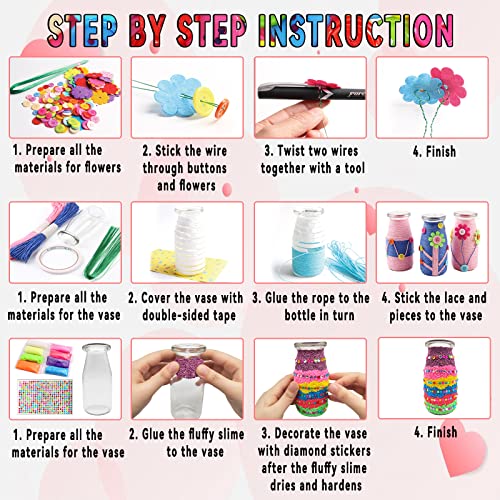 Crafts-for-Girls-Ages-6-10-Make-Your-Own-Flower-Bouquet-with-Buttons-and-Felt-Flowers-Vase-Art-and-Craft-for-Children-DIY-Activity-Christmas-Birthday-Gift-for-Girls-Age-6-7-8-9-10-Year-Old Crafts-for-Girls-Ages-6-10-Make-Your-Own-Flower-Bouquet-with-Buttons-and-Felt-Flowers-Vase-Art-and-Craft-for-Children-DIY-Activity-Christmas-Birthday-Gift-for-Girls-Age-6-7-8-9-10-Year-Old