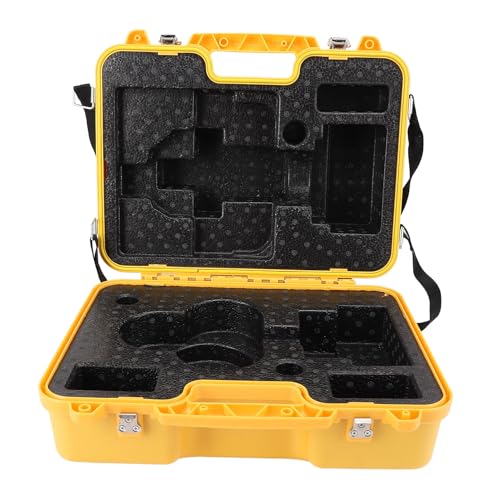 ANKROYU Professional Surveying Equipment Case Heavy Duty Storage Box for Theodolite Level Total Station Prism Set with Handle Secure Locking System Yellow HCPS01