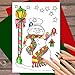 Art Eclect Color Your Own Christmas Cards for Adults, 20 Cards with Different Designs, 20 Colored Envelopes Included (Christmas B2/20)