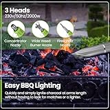 Hardys 2-in-1 Electric Weed Killer Burner Wand - Extra Strong Weeding Remover Tool for Patio, Garden, Driveway - Pet Friendly Non-Toxic Electric Weed Sweeper & BBQ Lighter - 2000W - Image 6