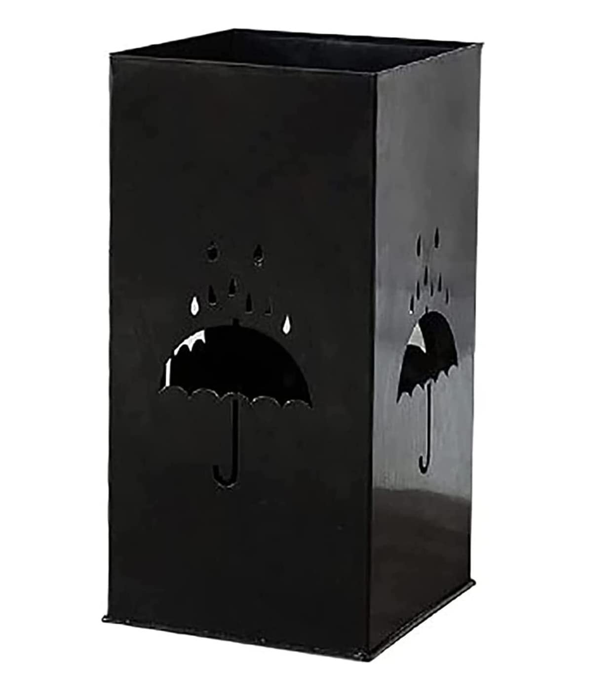 SaryEdge Metal Umbrella Stand Organizer Rack for Entryway Office - Space Saving Umbrella Holder for Home - Umbrella Stand Holder,Black-20 * 20 * 40Cm,Black-20 * 20 * 40Cm