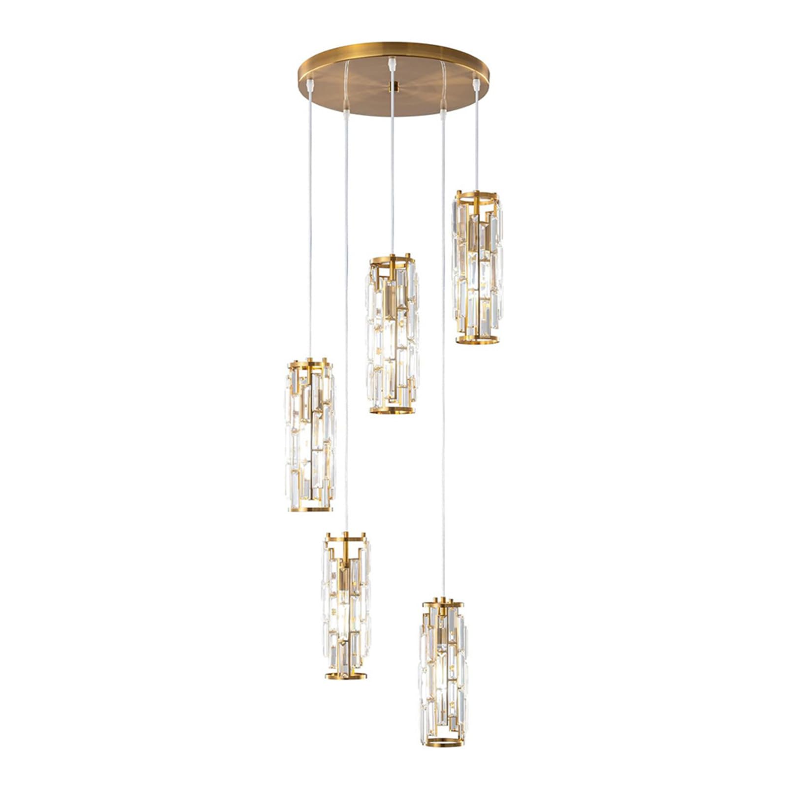 LYMSXAZOU Modern nt LampAdjustable Height E27 Bulbs Openwork s eCeiling Light Fixture for Bedroom Dining Room Stairwell Foyer (5 Lights d)