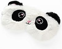 Vista 18 de Antifaz para dormir KANOA de animales lindos, suave y mullido, forro de felpa, conejo lindo, panda, koala, cubierta para los ojos, para niños